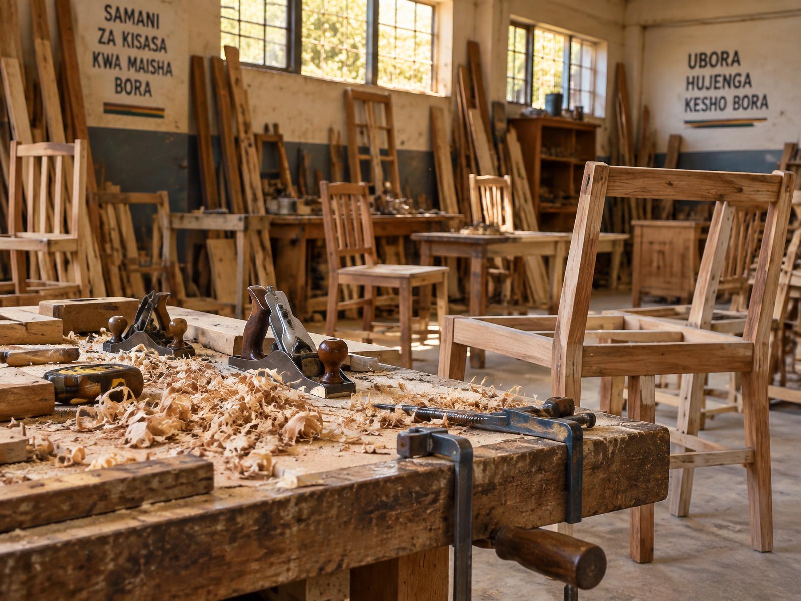 Inside the workshop